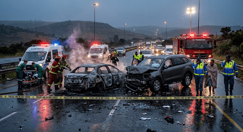 Six Dead After Horrific Head-On Collision on N2 Highway Near KuGompo City