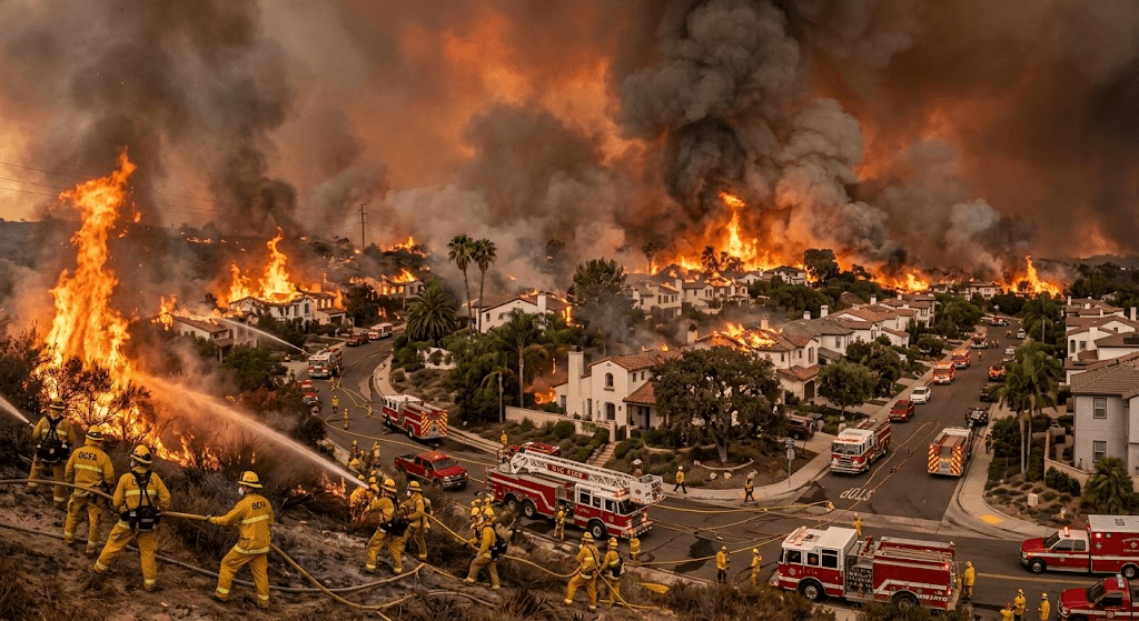 Norte Fire Reaches San Juan Capistrano: Several Homes Destroyed as Flames Ravage Neighborhoods