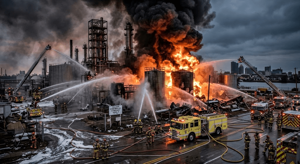 Explosion at Ohio Chemical Plant Forces Mass Evacuations Amid Threat of Secondary Blast
