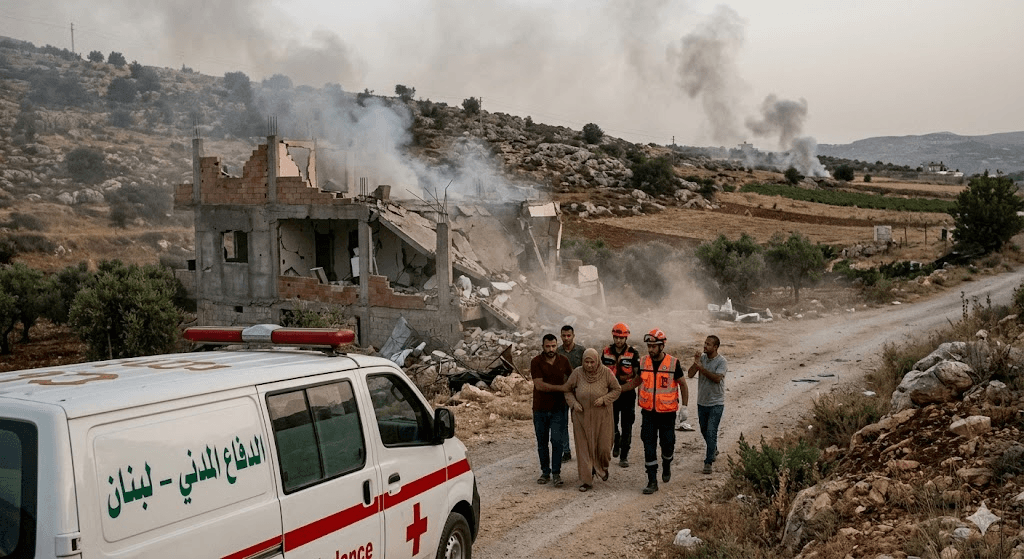 Ceasefire Shattered: At Least 7 Killed as Fresh Israeli Strikes Devastate Lebanon’s Western Bekaa