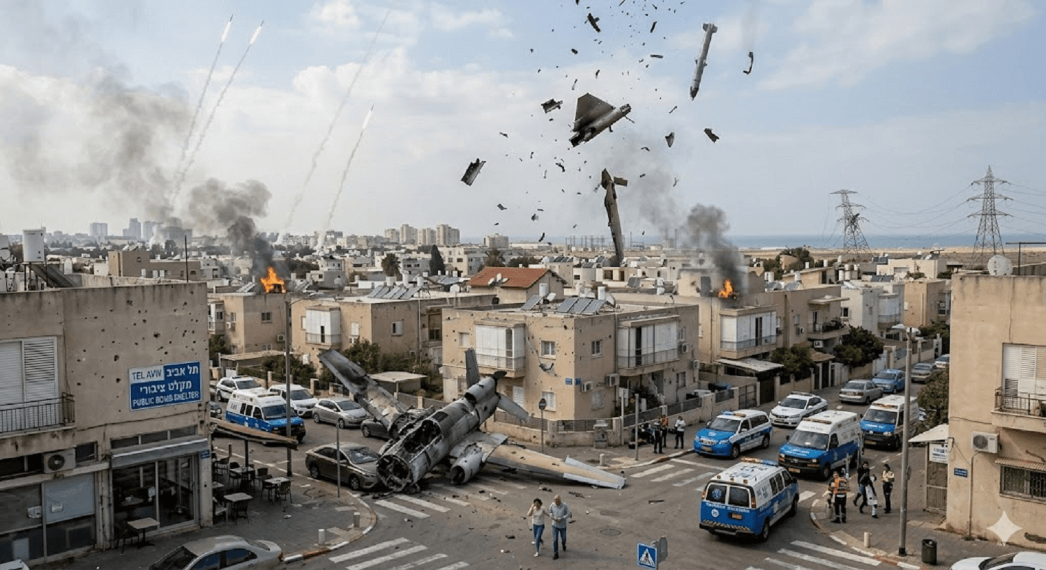Shrapnel from Iranian Missile Alert Wounds Six in Tel Aviv as Regional Tensions Surge