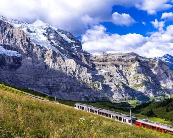 Switzerland’s glaciers set to lose this year’s snow and ice three months early after heatwave