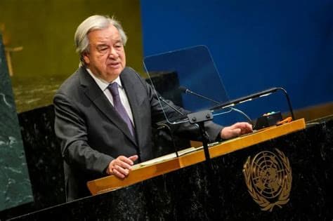 UN chief warns AI is developing faster than rules can keep up