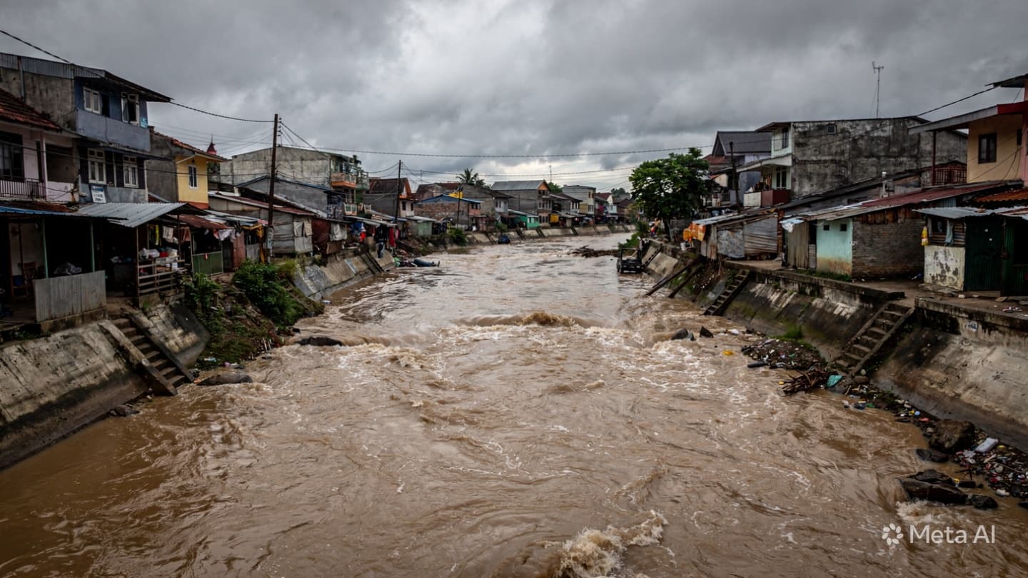 River Tragedy in Bandung: One Child Dead After Being Dragged Away by Intense Current