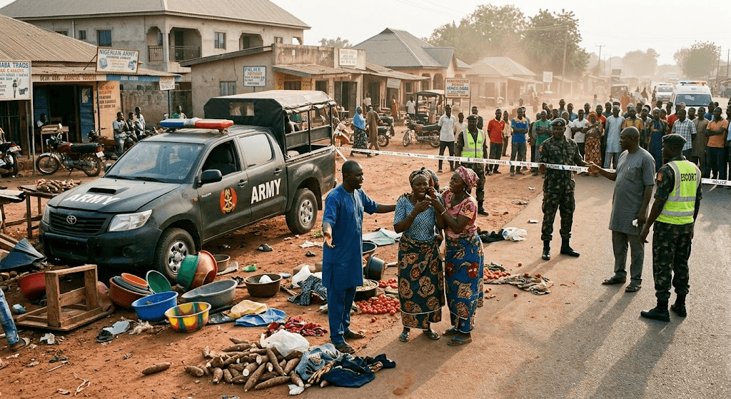 Tragedy in Taraba: Nigerian Army Escort Kills 7 Traders and Bystanders