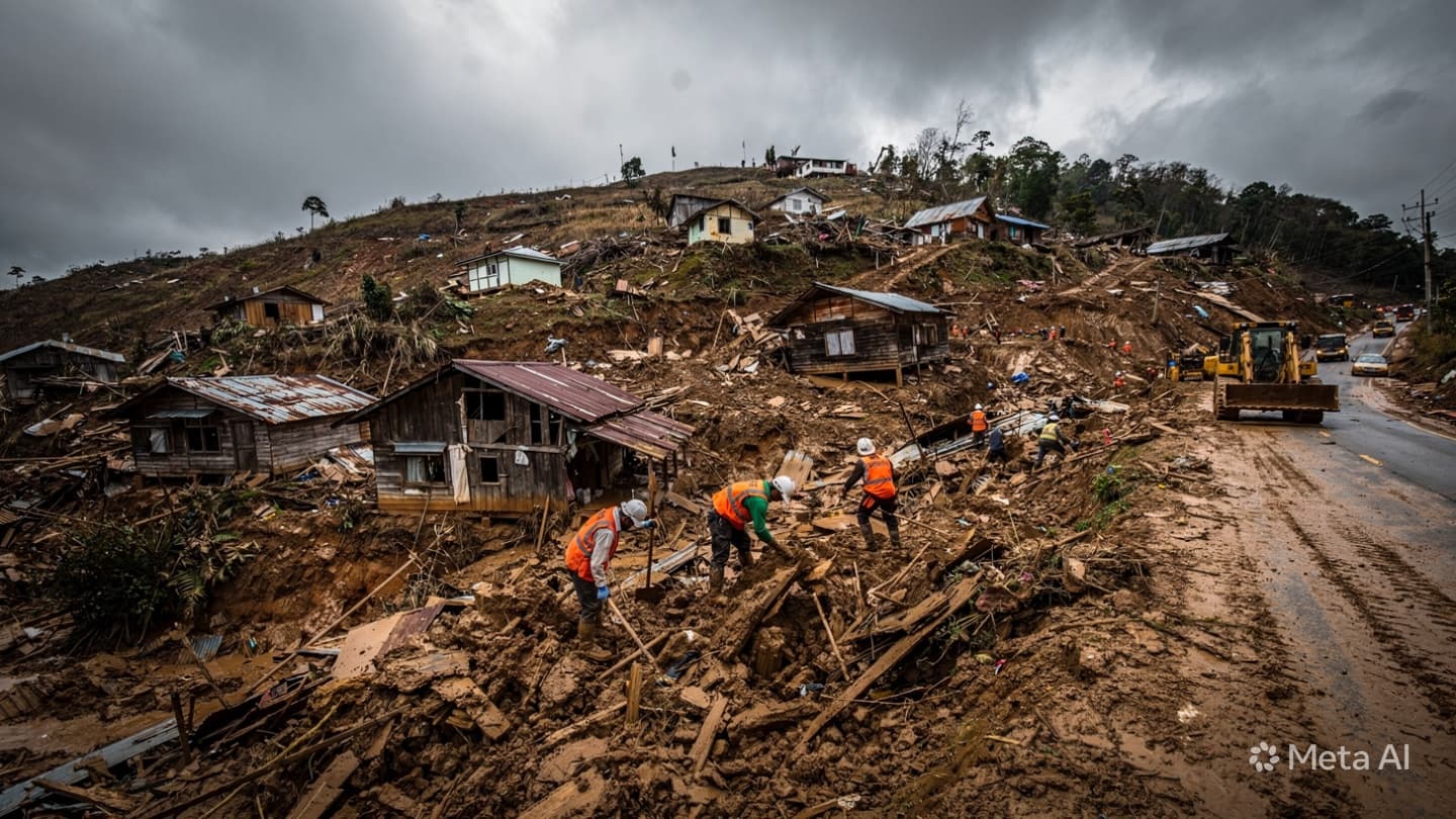 West Java Landslide Disaster: Two Residents Confirmed Dead After Village Buried In Sudden Collapse
