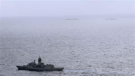 Royal Navy Shadows Russian Frigate During Live-Fire Drill Off Southwest England
