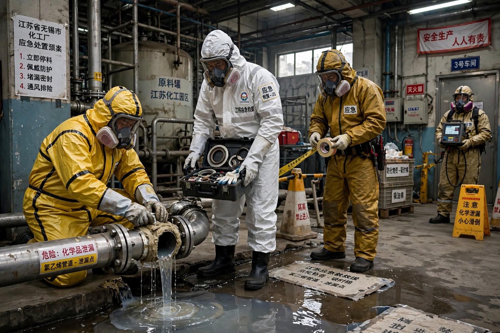 Jiangsu Factory Disaster: Chemical Leak Kills Three Workers, Forces Emergency Hospitalization and Evacuation