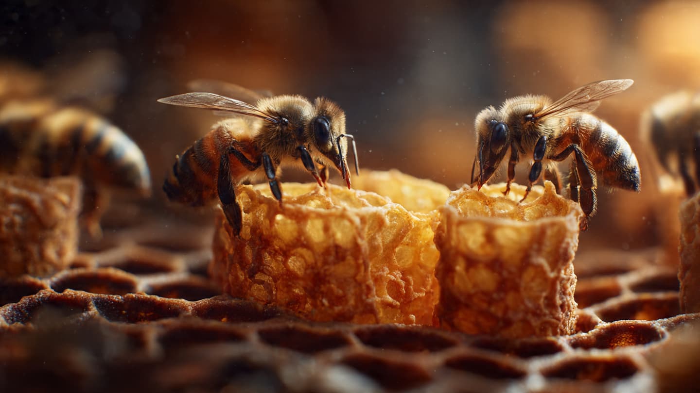 A Beehive Builds Its Future One Careful Cell at a Time