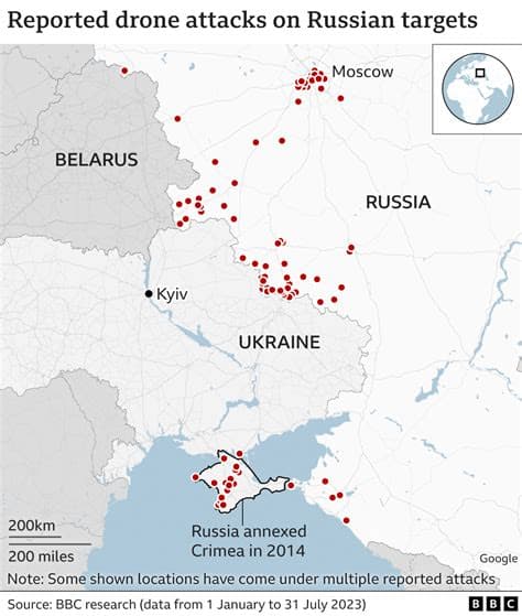 Drone, artillery attacks kill civilians on both sides of Russia-Ukraine border