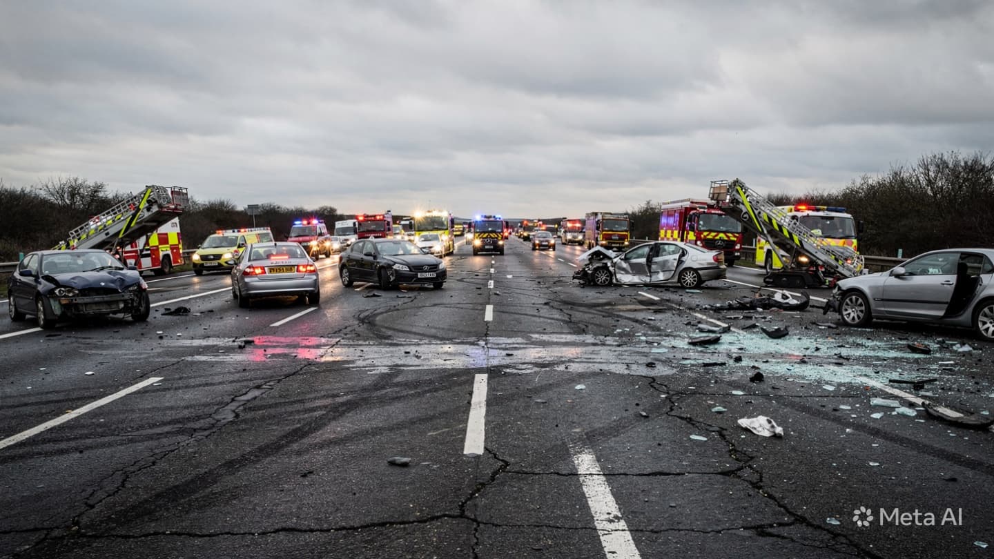 M4 Motorway Chaos: Multi-Vehicle Collision Near Bristol Leaves One Dead And Several People Trapped