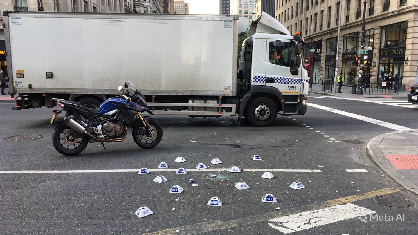 George Town Tragedy: Motorcyclist Killed After Collision With Turning Lorry In Penang Street Today