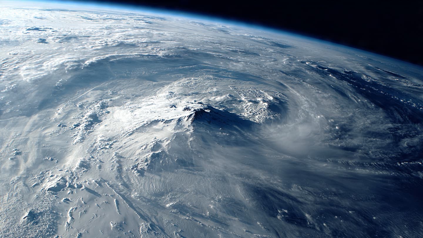 Above a Remote Antarctic Island, the Clouds Began Turning Like Water