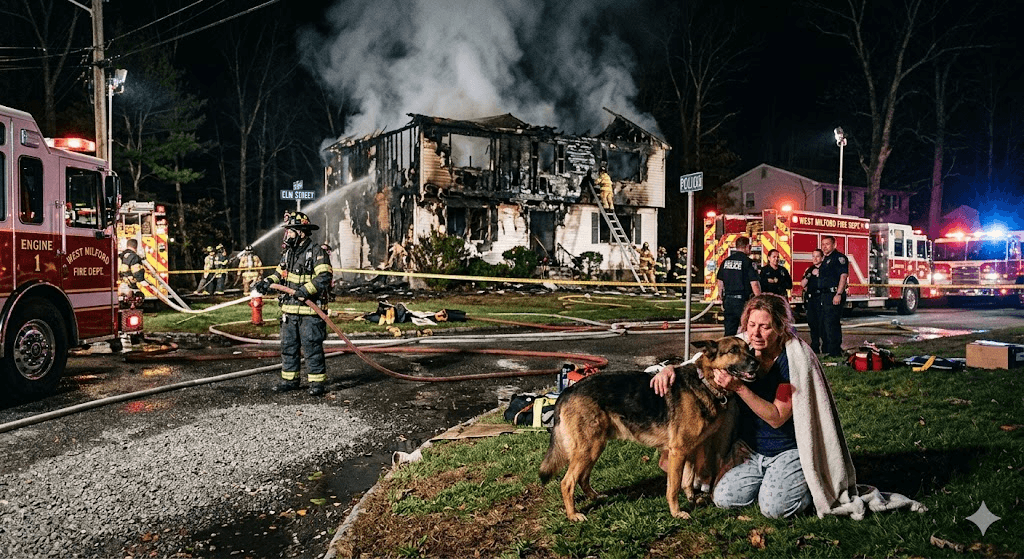 Heroic Pet: Loyal Dog Alerts Homeowner as Intense Fire Rips Through West Milford House