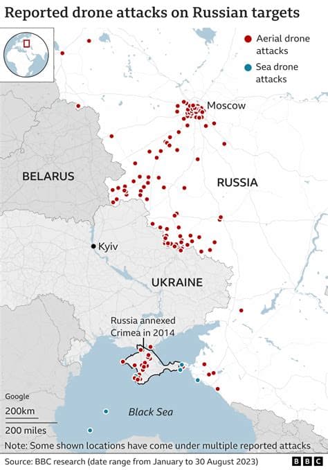 Drone Attack Hits Russian Beach Resort, Officials Report