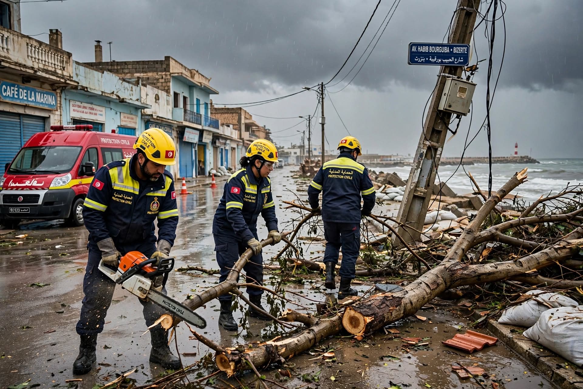 Northern Tunisia Storm Emergency: Severe Weather Infra Damage Leaves One Casualty In Coastal Bizerte