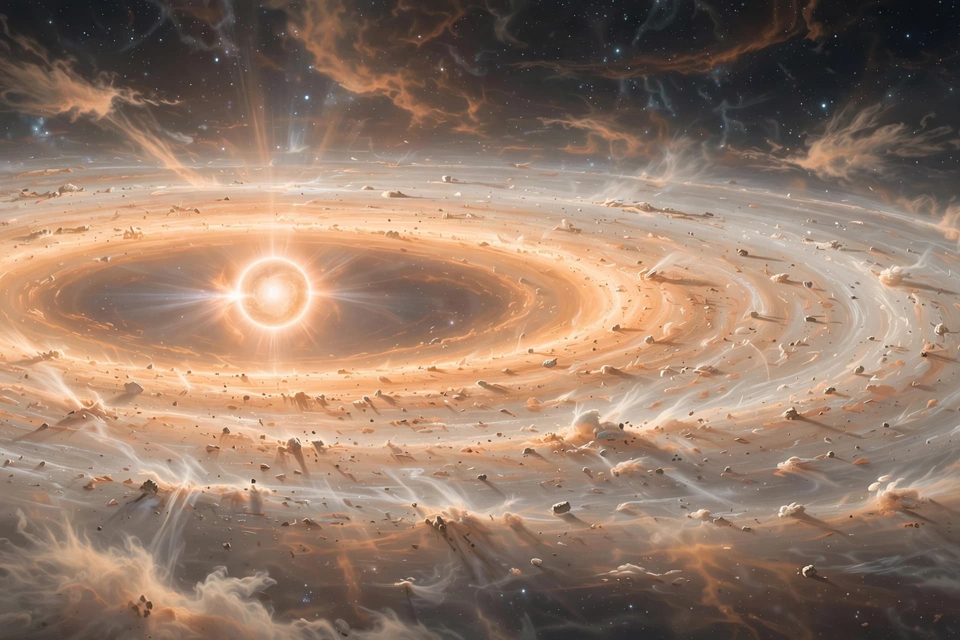 Webb watches worlds collide, and sees the violence that may have made our moon.