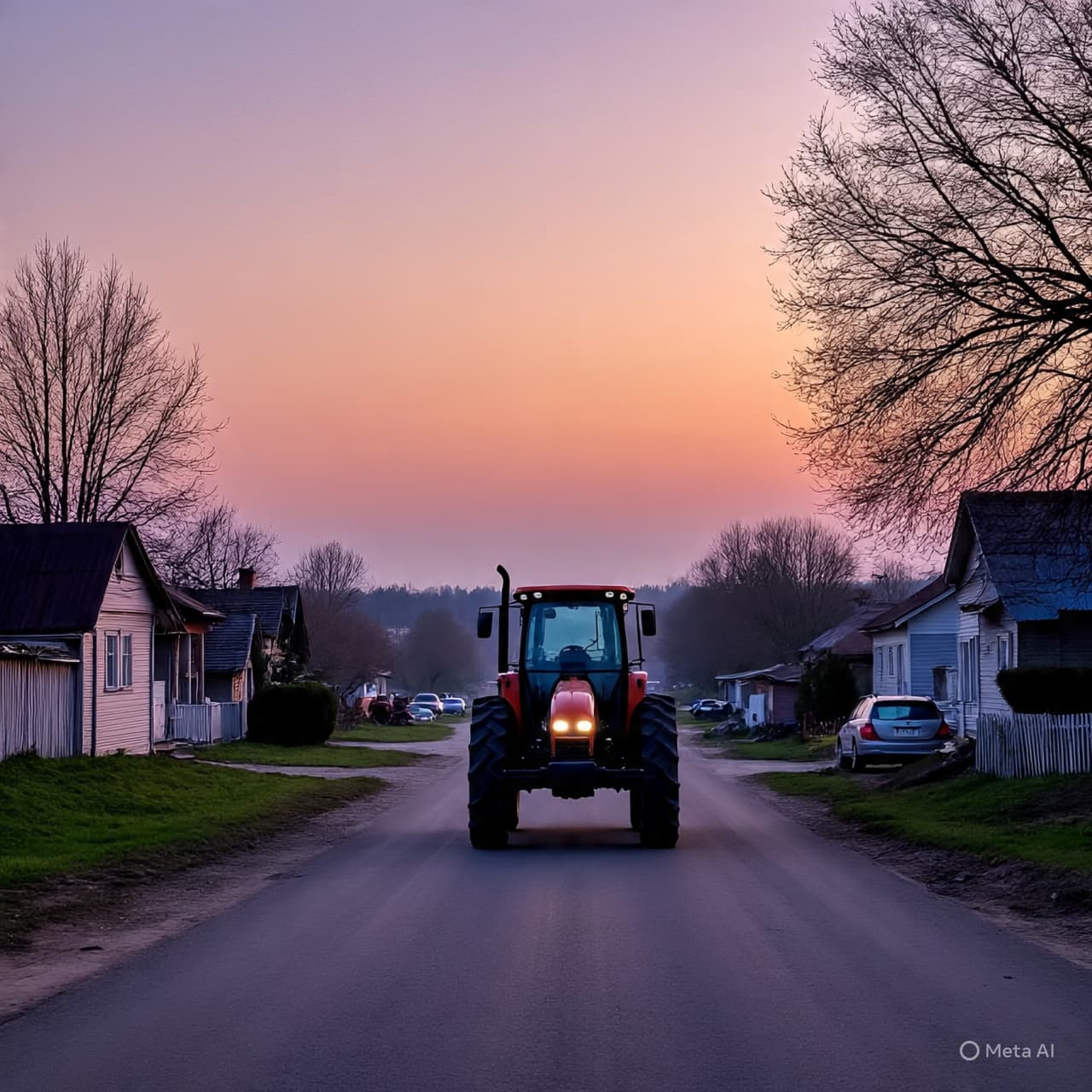 Before Sunrise Over Village Roads: The Tender Geometry of Life in Wartime