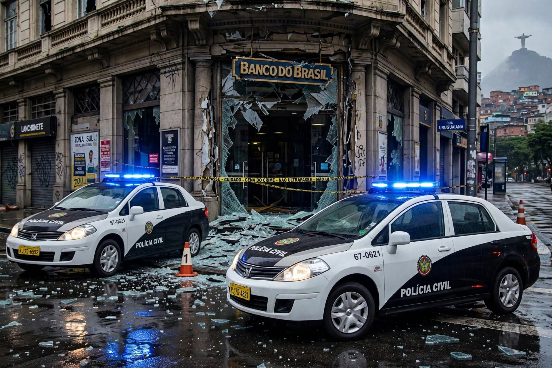 Fatal Rio bank heist: Two bystanders and security guard killed during violent commercial robbery