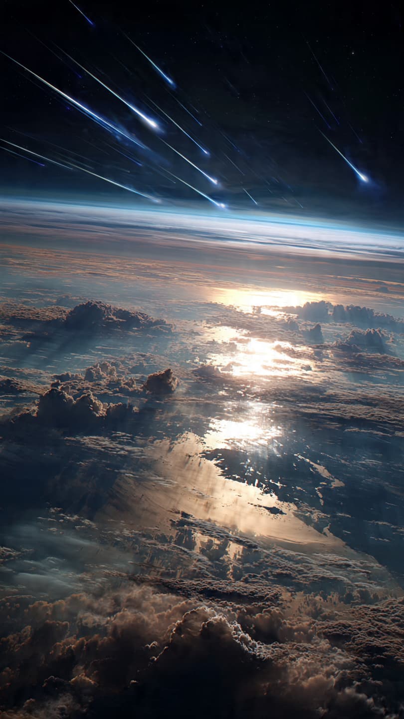 When the Sun stirs, even human debris begins to fall back home