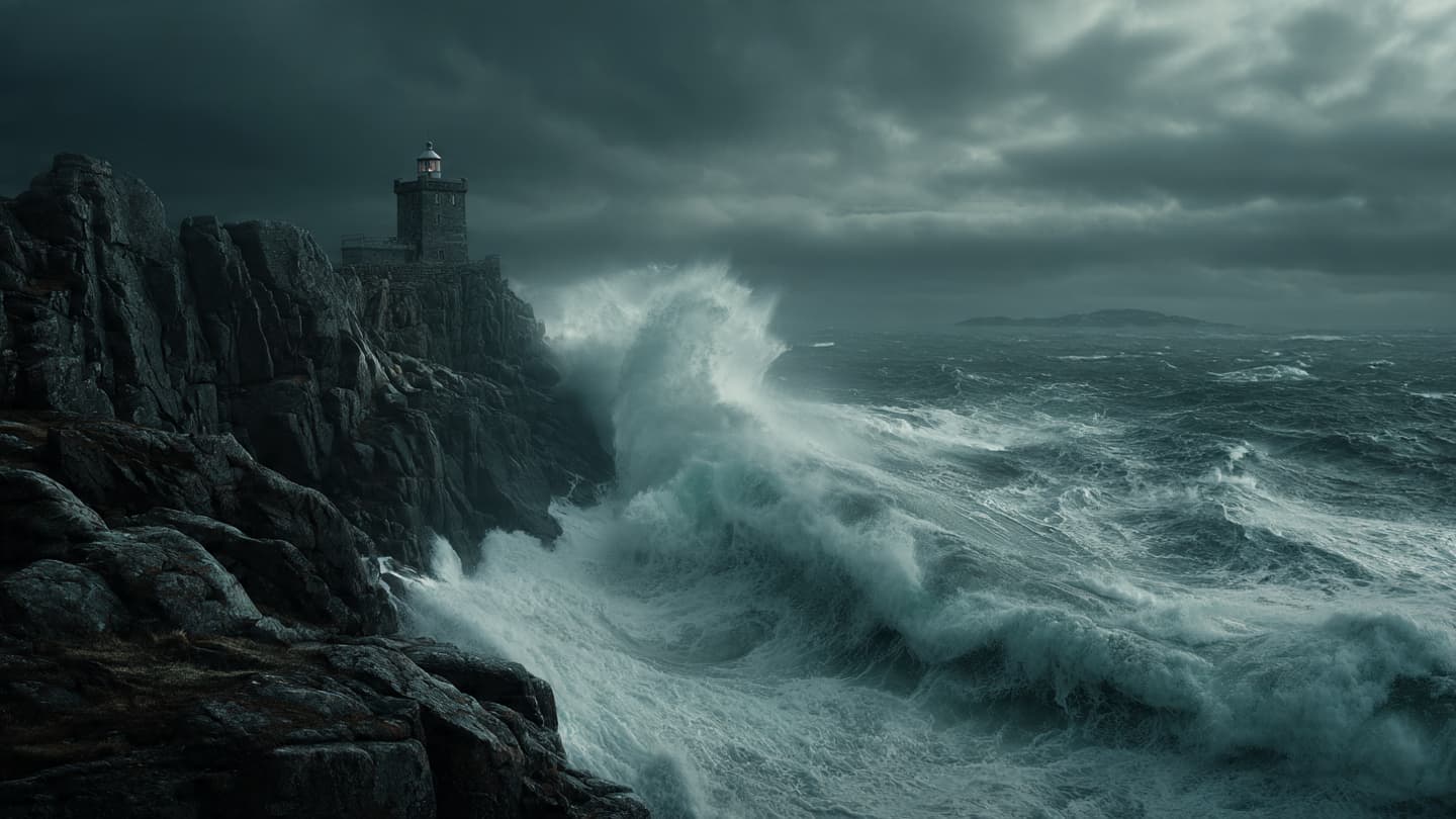 The Salted Breath of the Atlantic: Reflecting on the Surge Against the Western Fjords