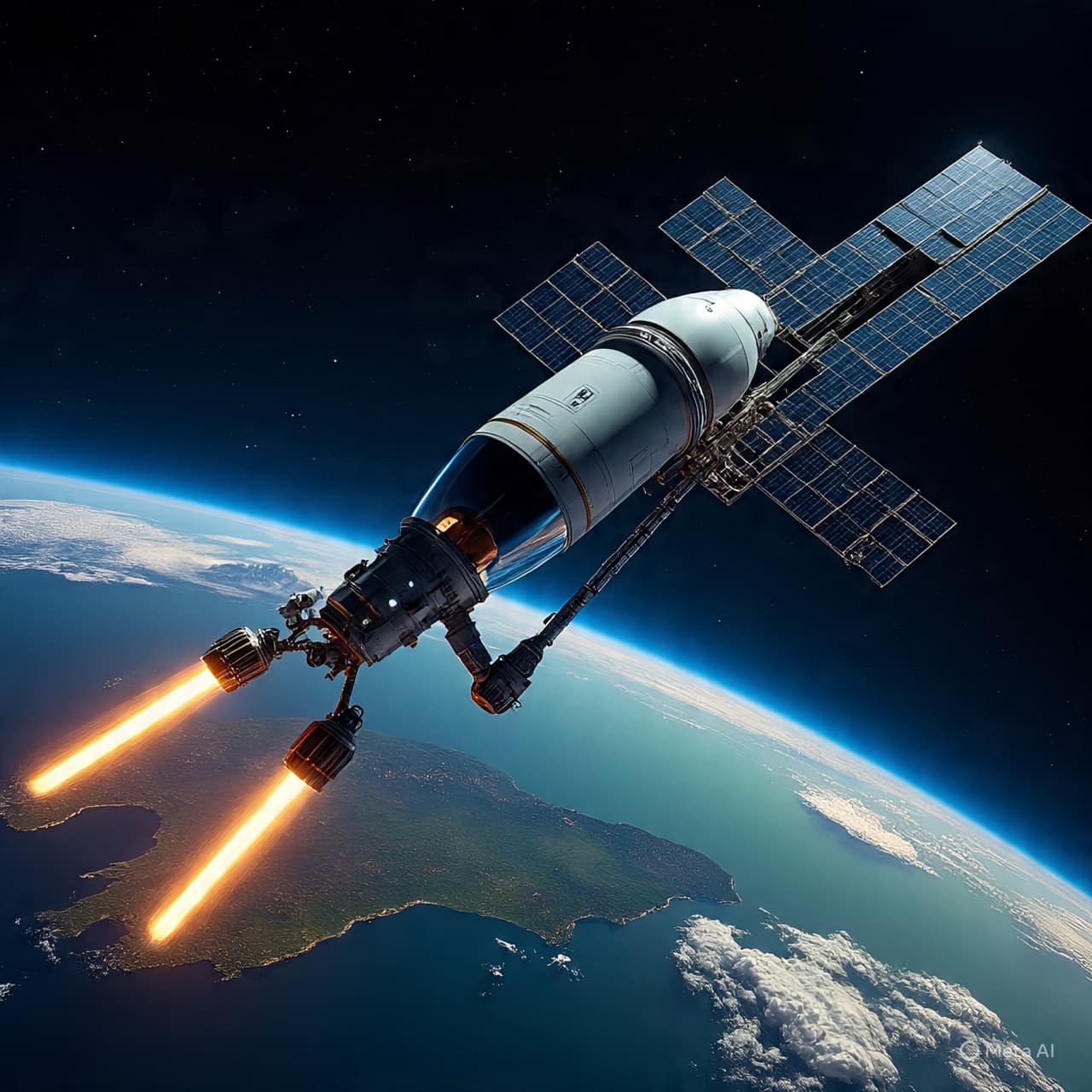 When the Earth Beckons: A SpaceX Capsule Starts Its Homebound Arc with a Crew Bearing Concern
