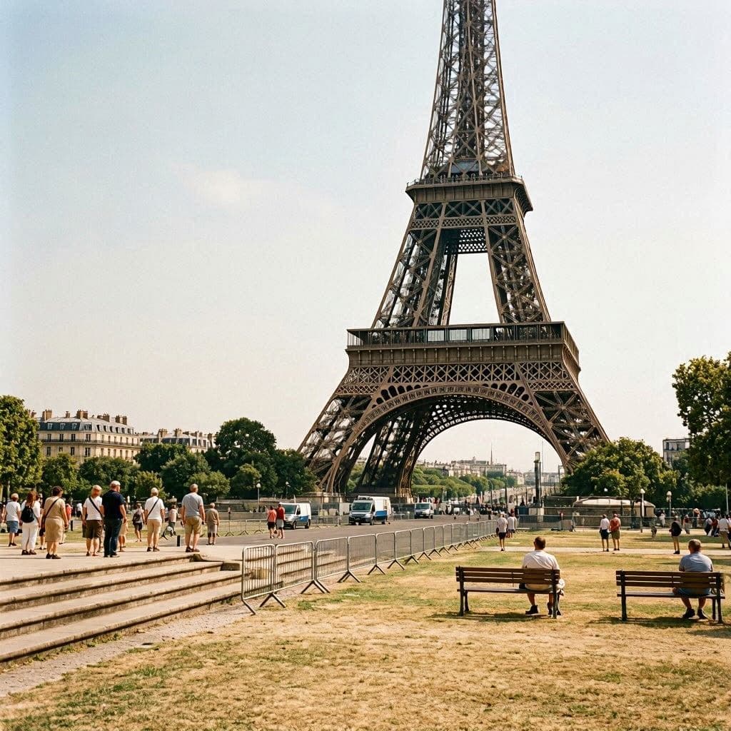 When the City of Light Slows Under the Weight of Summer Heat. 