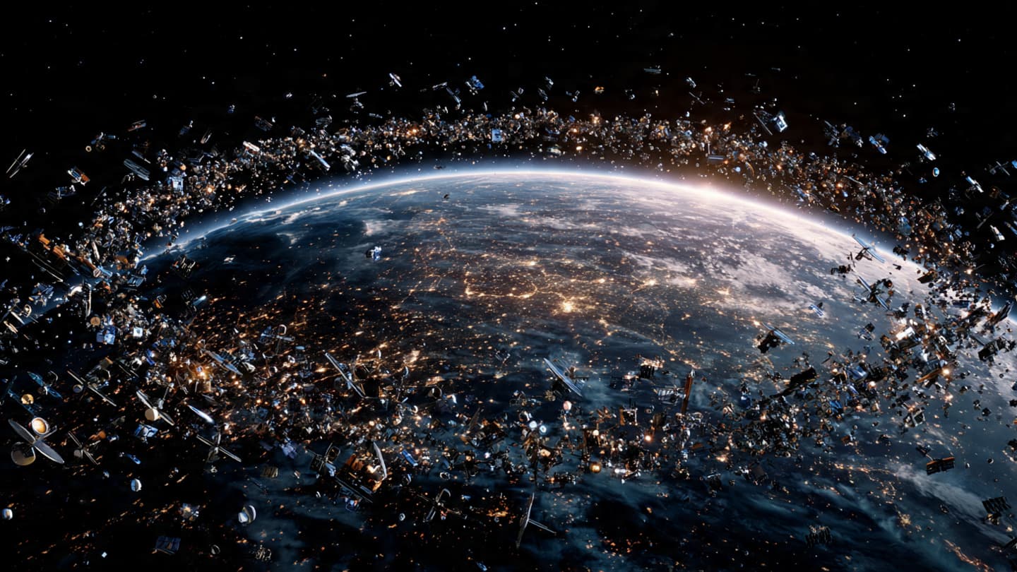 The Space Above Earth Grows Crowded With Fragments of Its Own Ambition