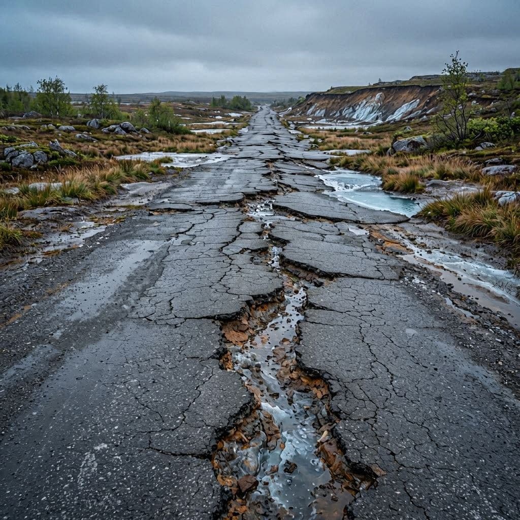 When Frozen Ground Begins to Lose Its Long Stability 