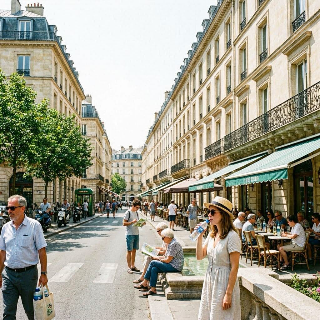 Paris Pauses Familiar Habits as Heat Reshapes City Life