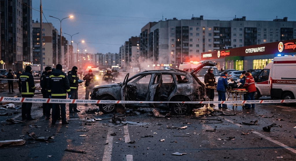 Senior Russian Military Officer Killed, Wife Injured in St. Petersburg Car Bombing