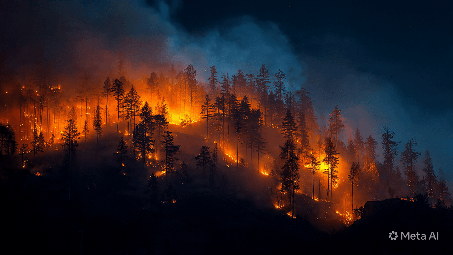 Emergency Services Contain Spreading Forest Fire in Central Vietnam: Watching The Elements Consume The Wood