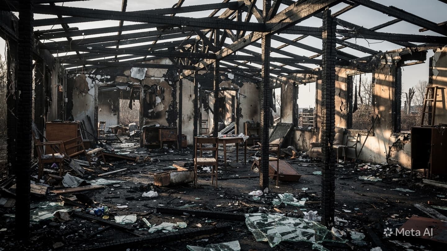 Bima Fire Crisis: Electrical Fault Destroys Residential Structure as Authorities Assess Total Property Loss
