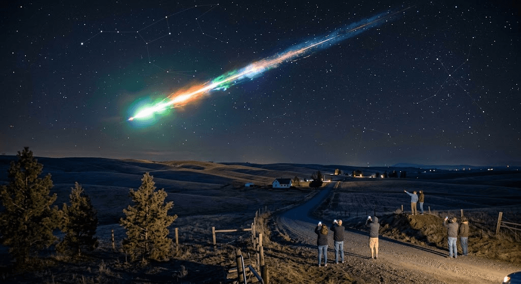 Giant Fireball Blazes Across North American Sky in Spectacular Nighttime Display