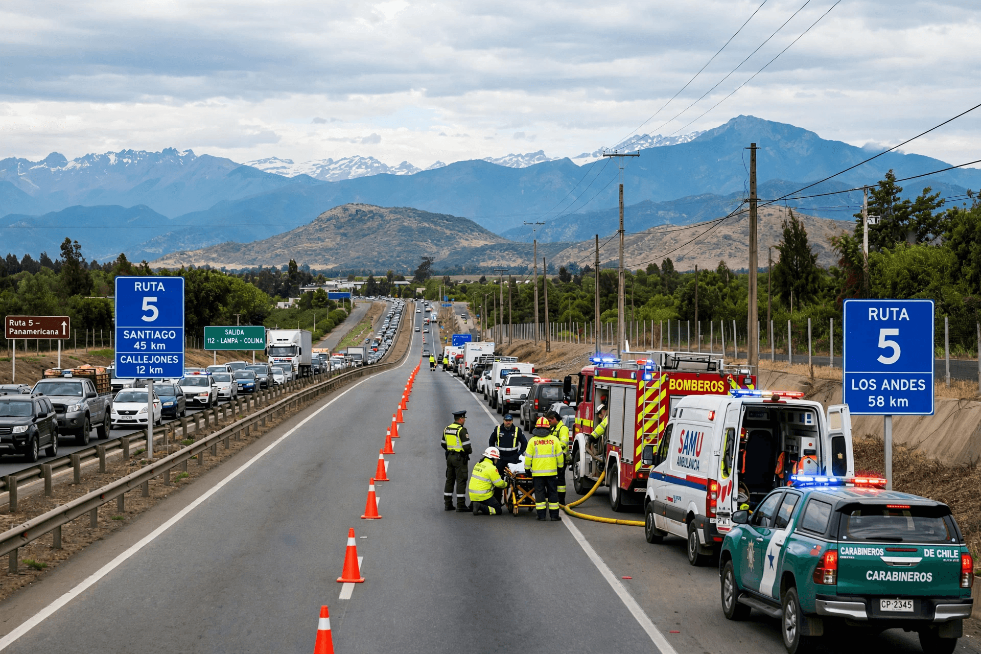Highway Tragedy: Three Dead In Fatal Vehicle Collision On Route 5 In Central Chile