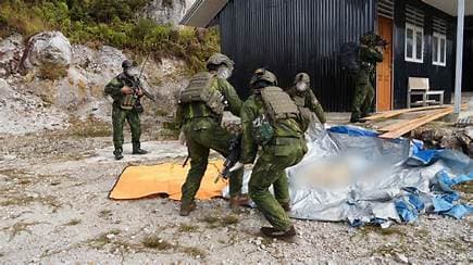 On Camera, Indonesian Troops Recover Body Of US Pilot Nicholas F Goselin's Killed By Papua Rebels