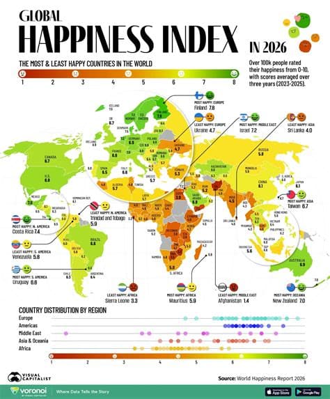 Europe Dominates the 2026 World Happiness Report: 19 of the Top 30 Are European