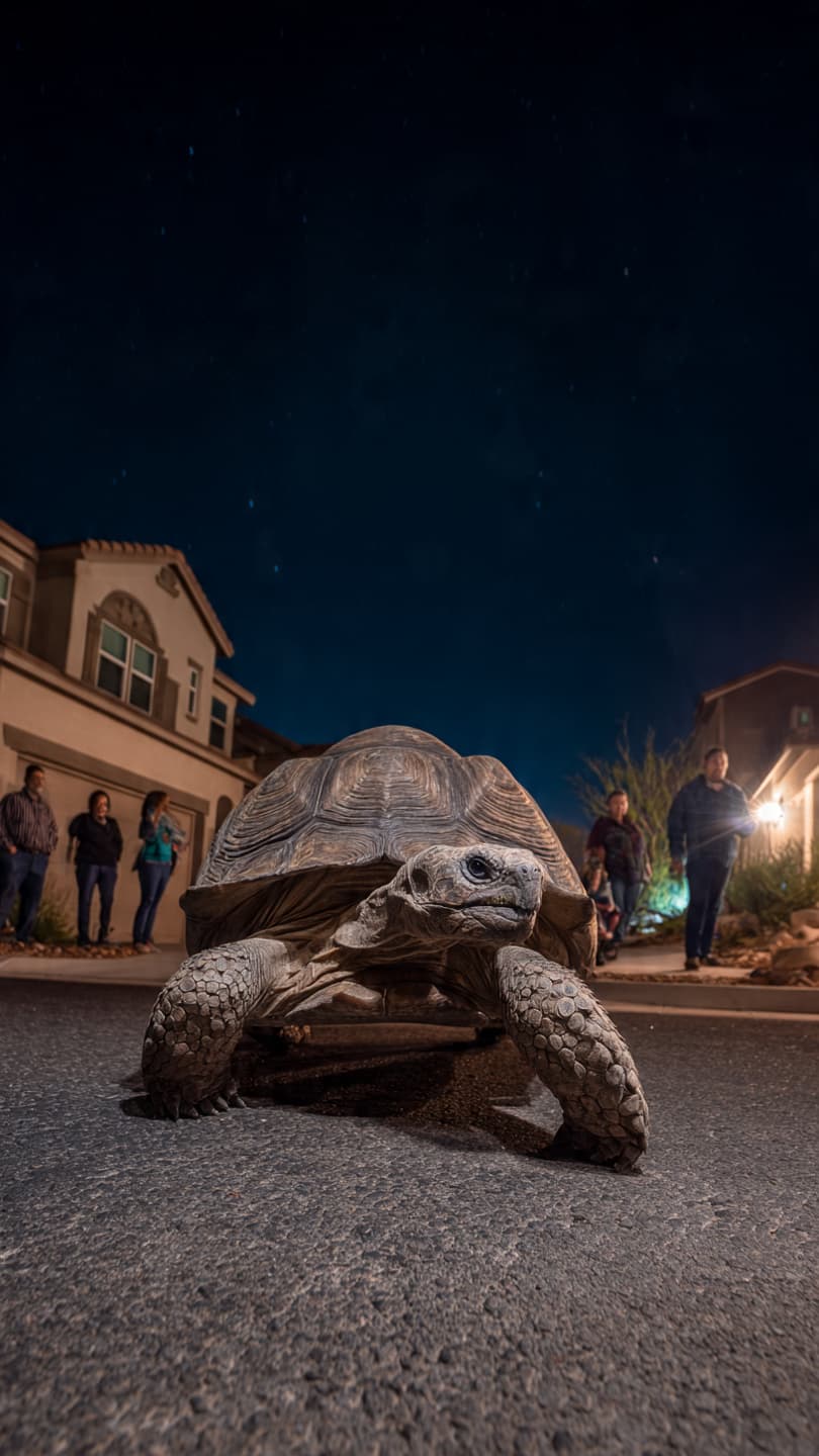 Phoenix-Area Community Bands Together to Rescue Wandering Tortoise