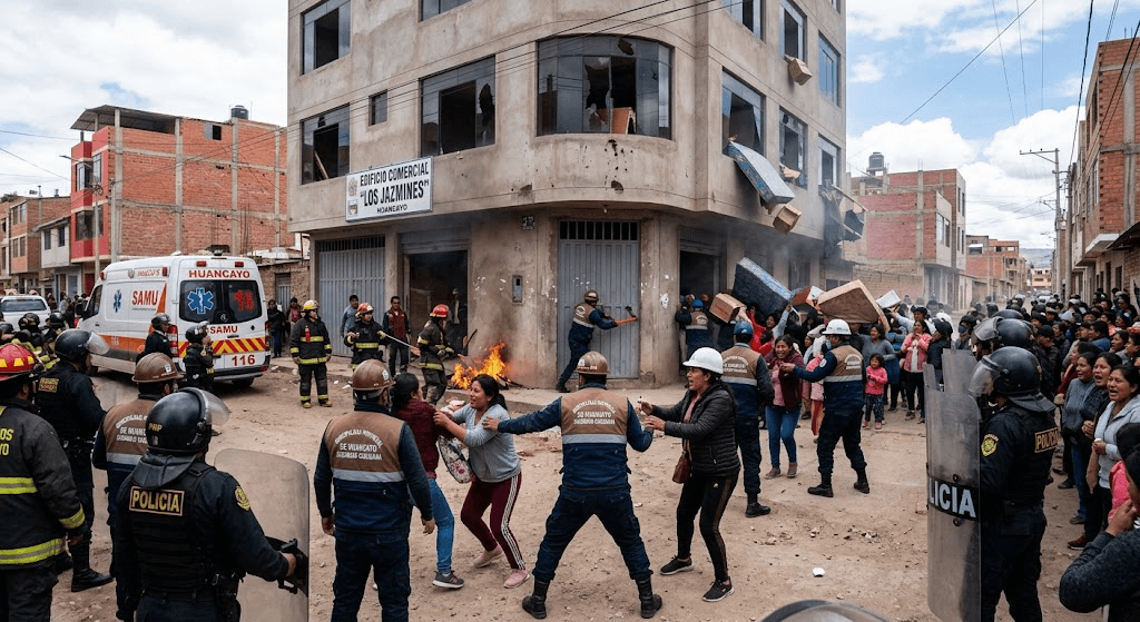 Eviction Turns Violent in Peru: 9 Municipal Workers Burned in Petrol Bomb Attack