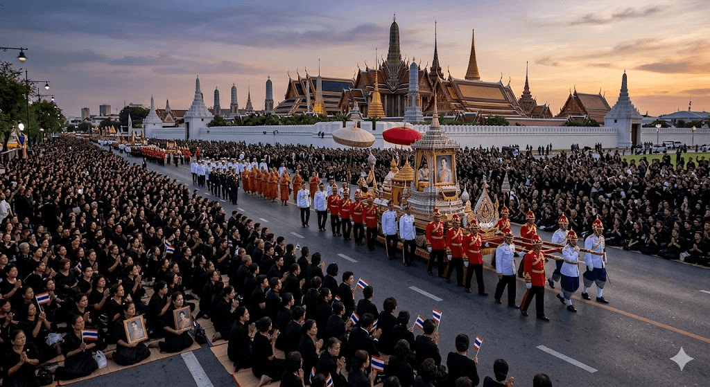A Nation in Mourning: Thailand's King's Daughter Brought to Grand Palace Amid Sea of Grief
