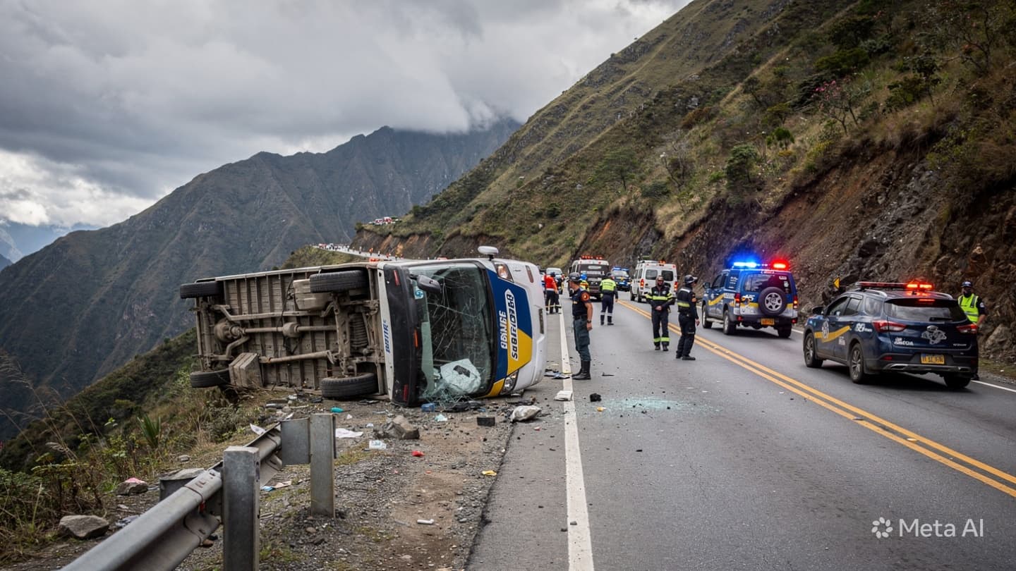 Highway Tragedy: Four Passengers Dead Following Major Bus Crash on Bogotá-Medellín Route This Morning