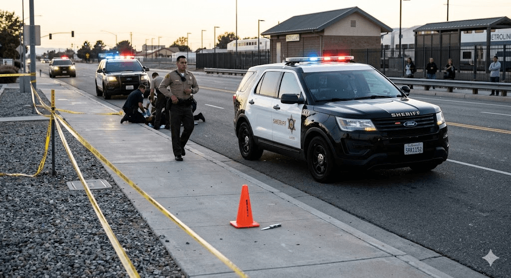 Deputies Under Fire: Man Shot and Killed After Knife Attack Outside Lancaster Metrolink Station