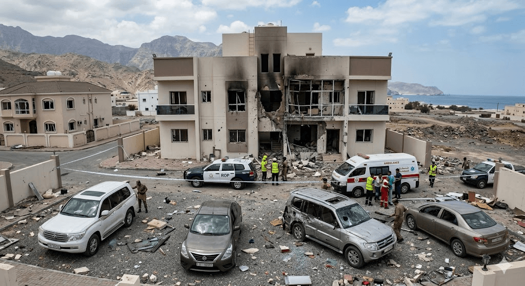 Shattered Peace in Northern Oman: Residential Building Targeted in Bold Attack