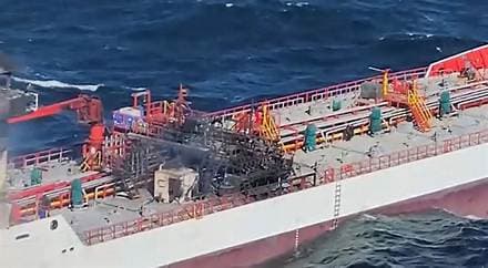 Seven Crew Missing After Drone Attack Leaves Tanker Ablaze Off Romania’s Coast
