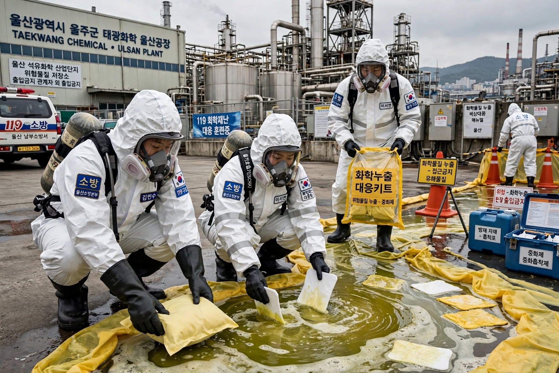 Chemical Spill At Ulsan Factory, Toxic Gas Exposure Hospitalizes Twelve Workers, Plant Evacuated