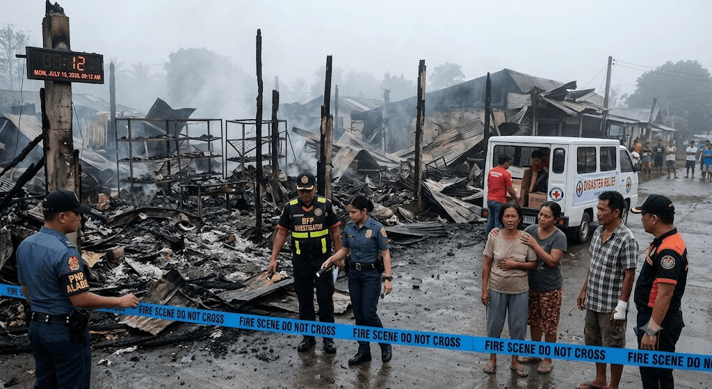 Devastation in Sarangani: Two Homes and Business Establishments Burned to the Ground in Sunday Night Blaze