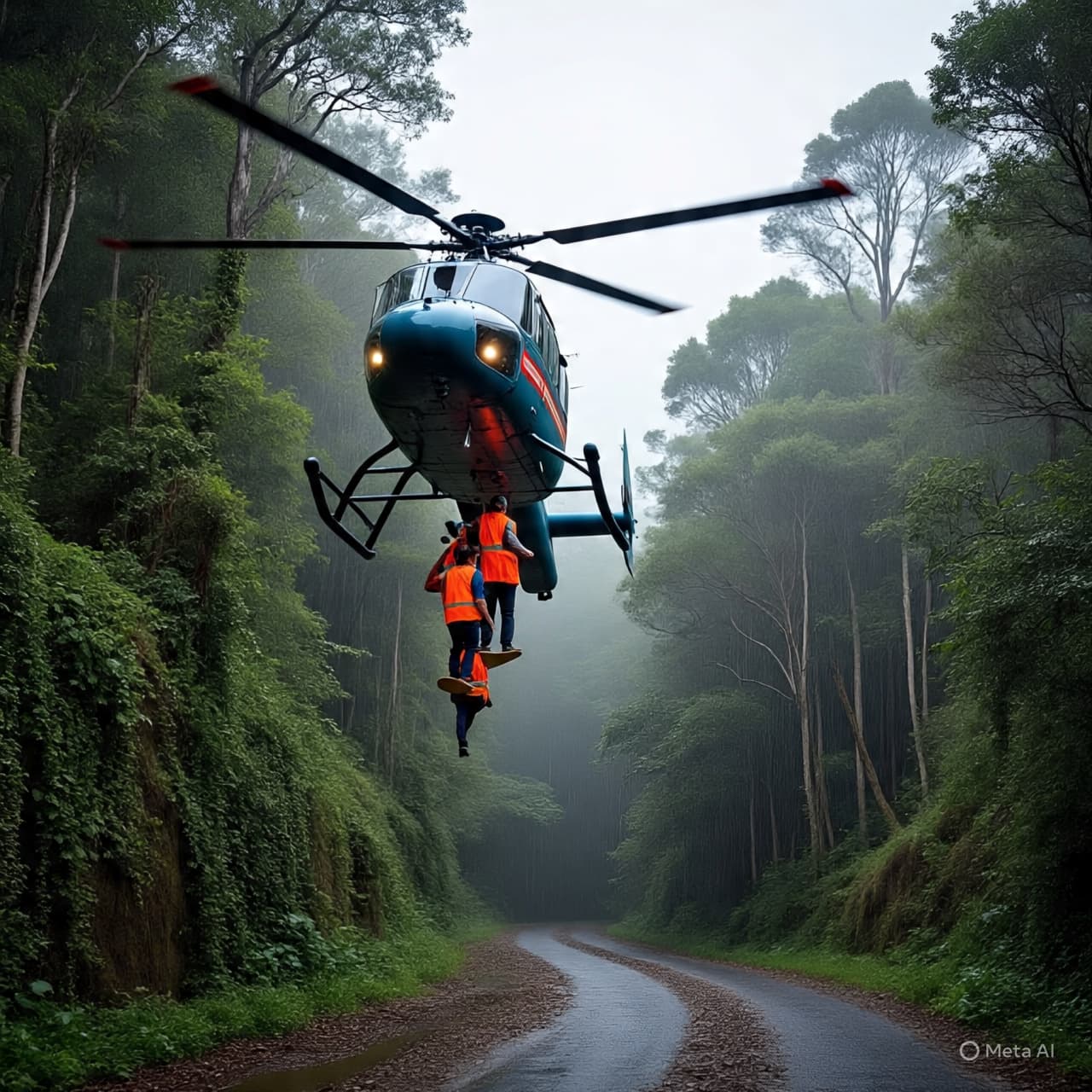 Stranded in the Gorge, Found by the Sky: A Tale of Rescue and Rain