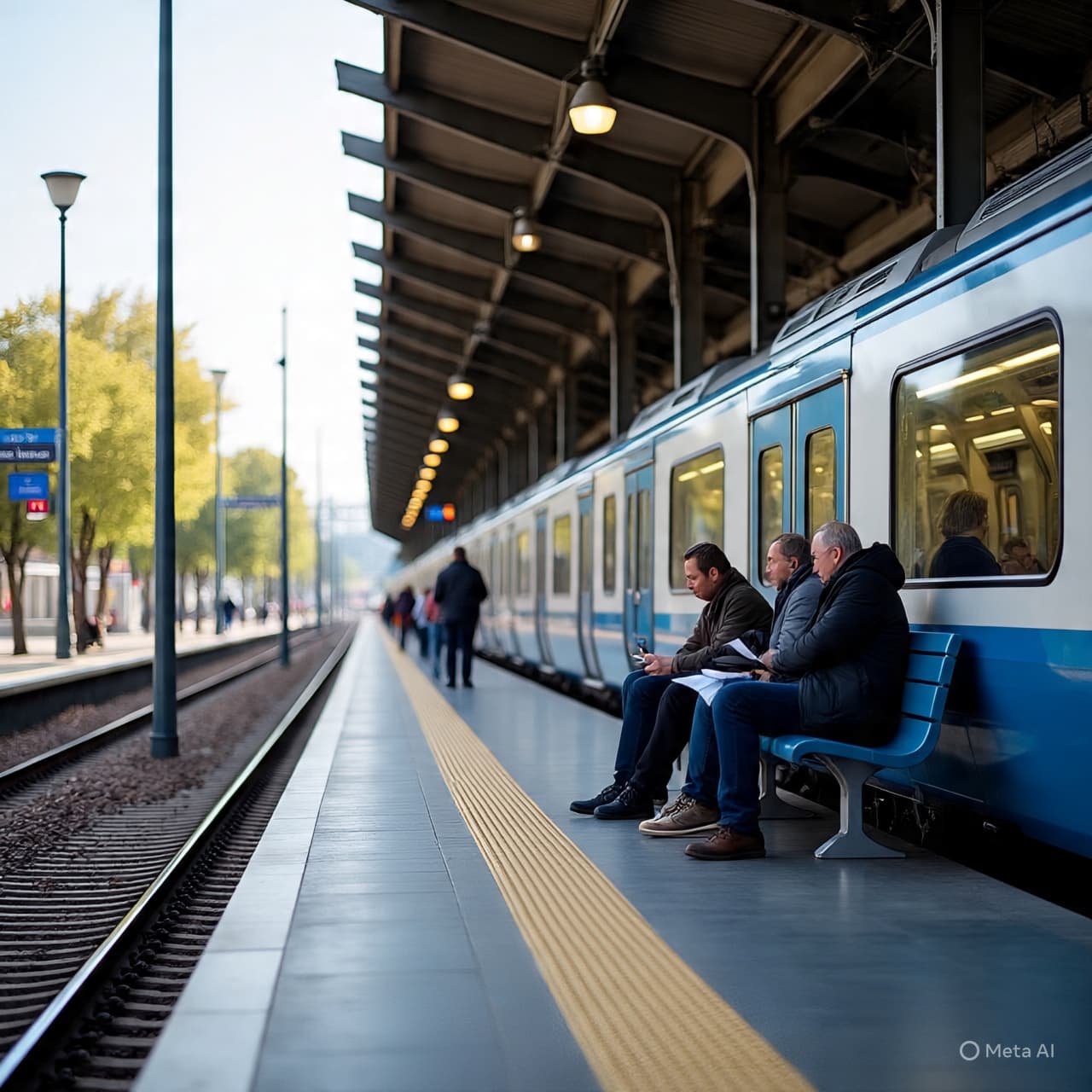 “A Still Morning on the Tracks Then Motion Again: A Commuter’s Quiet Story”