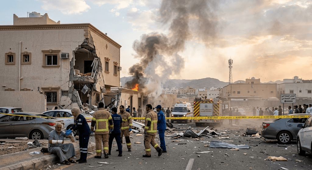 Air Strike Escalation: 13 Civilians Injured as Houthi Missiles and Drones Strike Multiple Saudi Cities