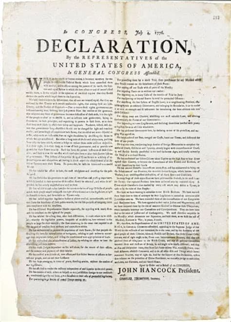 Rare copy of US Declaration of Independence found by volunteer in UK archives